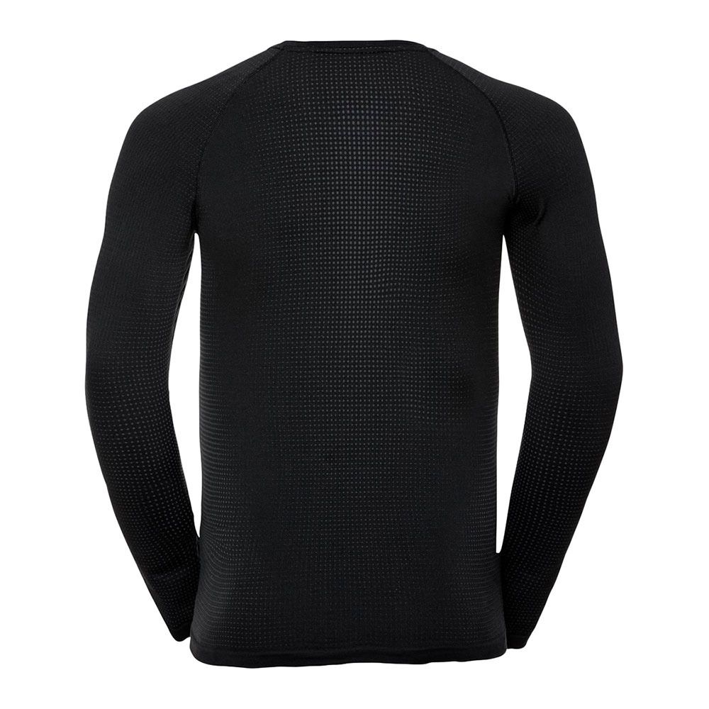 Odlo PERFORMANCE WARM ECO - Sous-couche Homme black/new odlo graphite grey