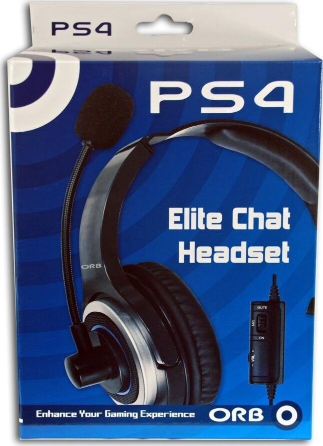 Playstation 4 - Elite Chat Headset / Høretelefoner - Orb