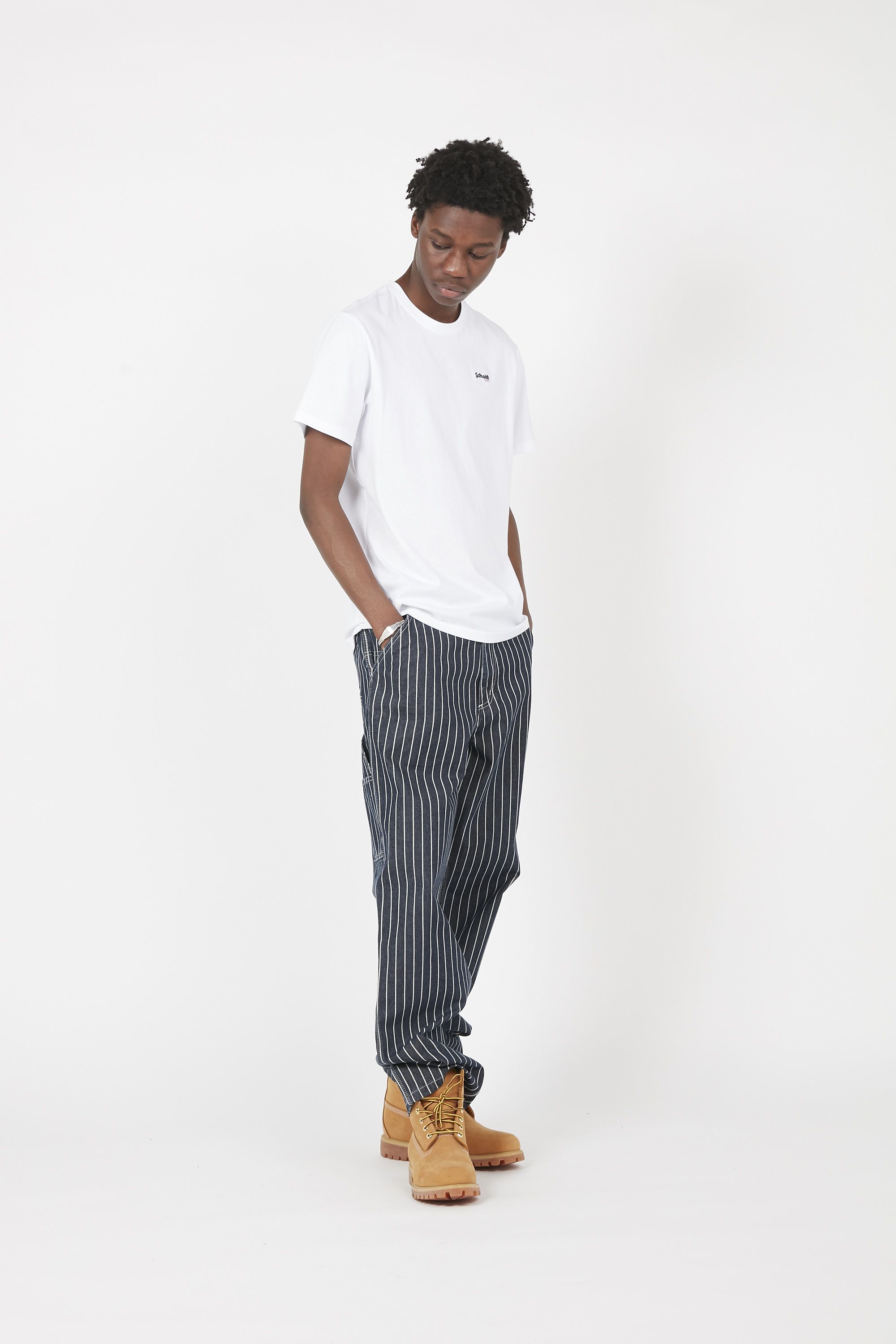 SCHOTT T-shirt TSLOGOCASUAL Blanc