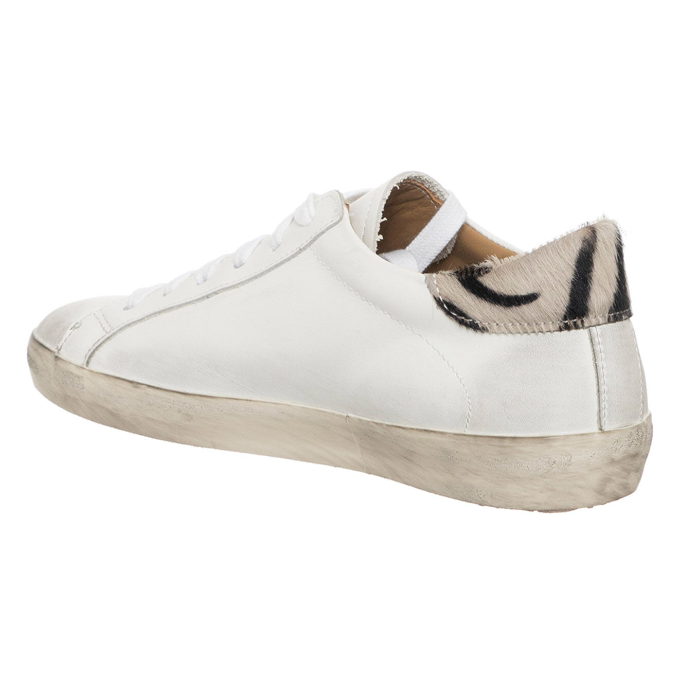 Loretta Pettinari Baskets en Cuir Tatiana blanches