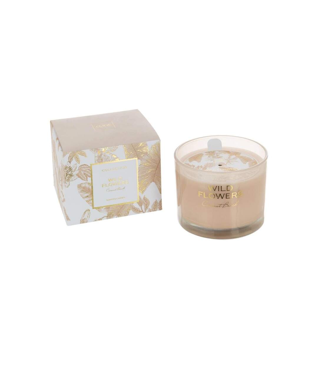 Paris Prix - Bougie Parfumée wild Flowers 10cm Coconut Beach
