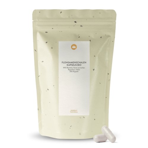 Sunday Natural Products  Bio FlohsamenschalenKapseln