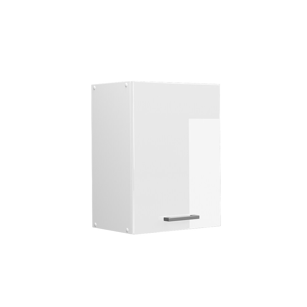 Vicco Hängeschrank Küchenschrank Küchenzeile R-Line 45 cm Weiß Tür Fächer Hochglanz