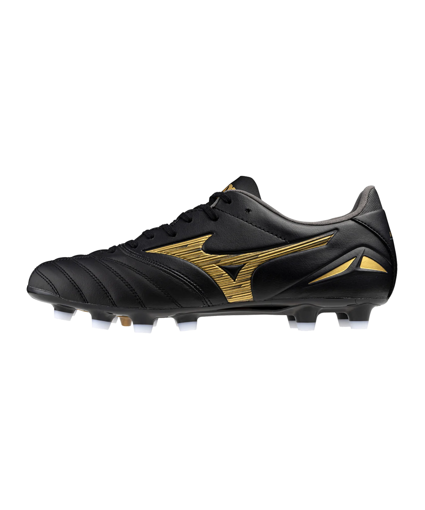 Mizuno Morelia Neo IV Pro FG Aurum Schwarz Gold F50