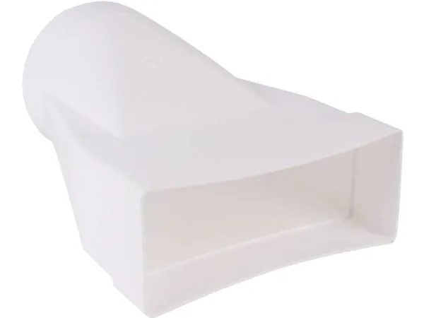 Wallair N15865 Fladkanals-ventilationssystem 150 Overgangsstykke rundt/fladt