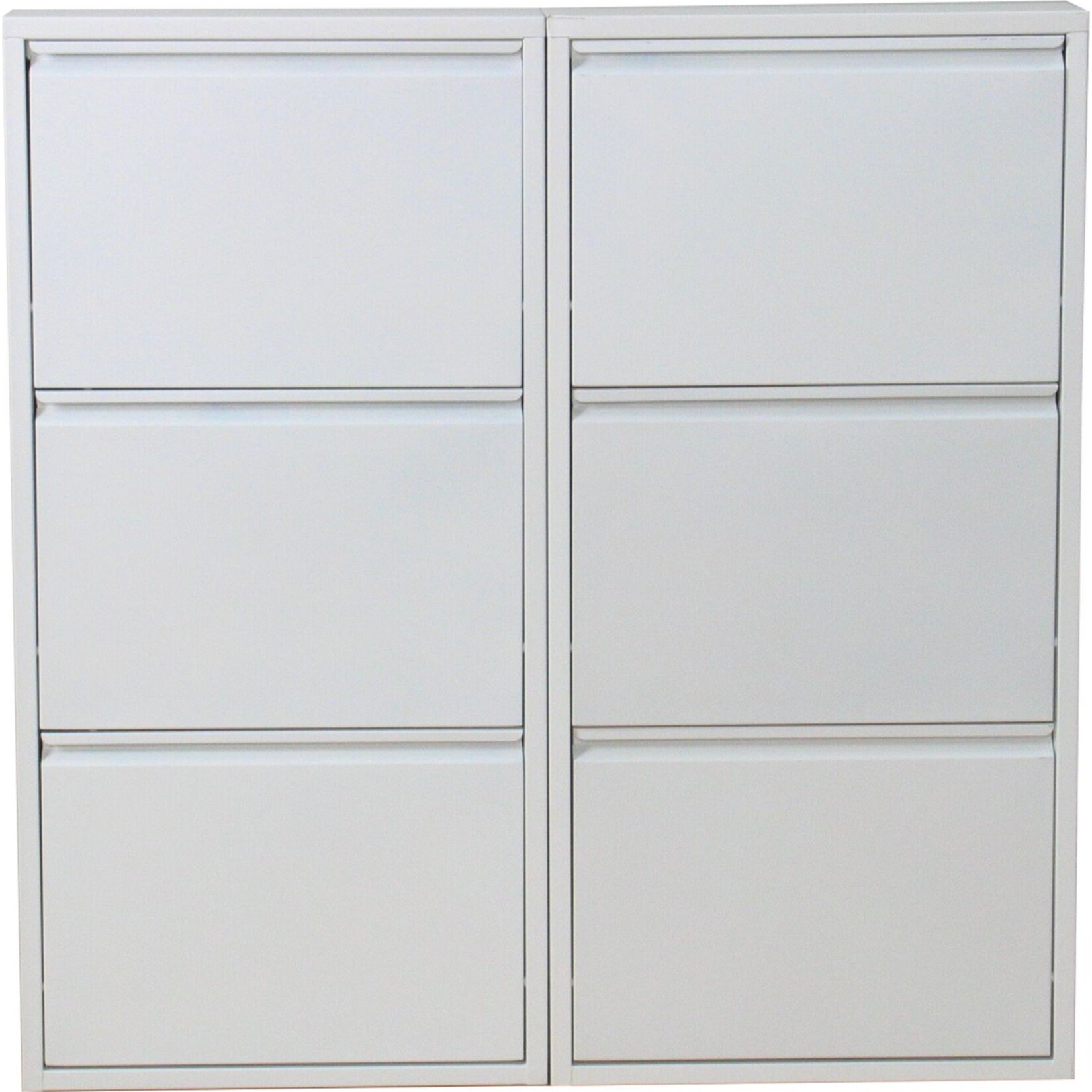 Schuhschrank Pisa 6 Klappen (B)100 x (H)106 x (T)16cm