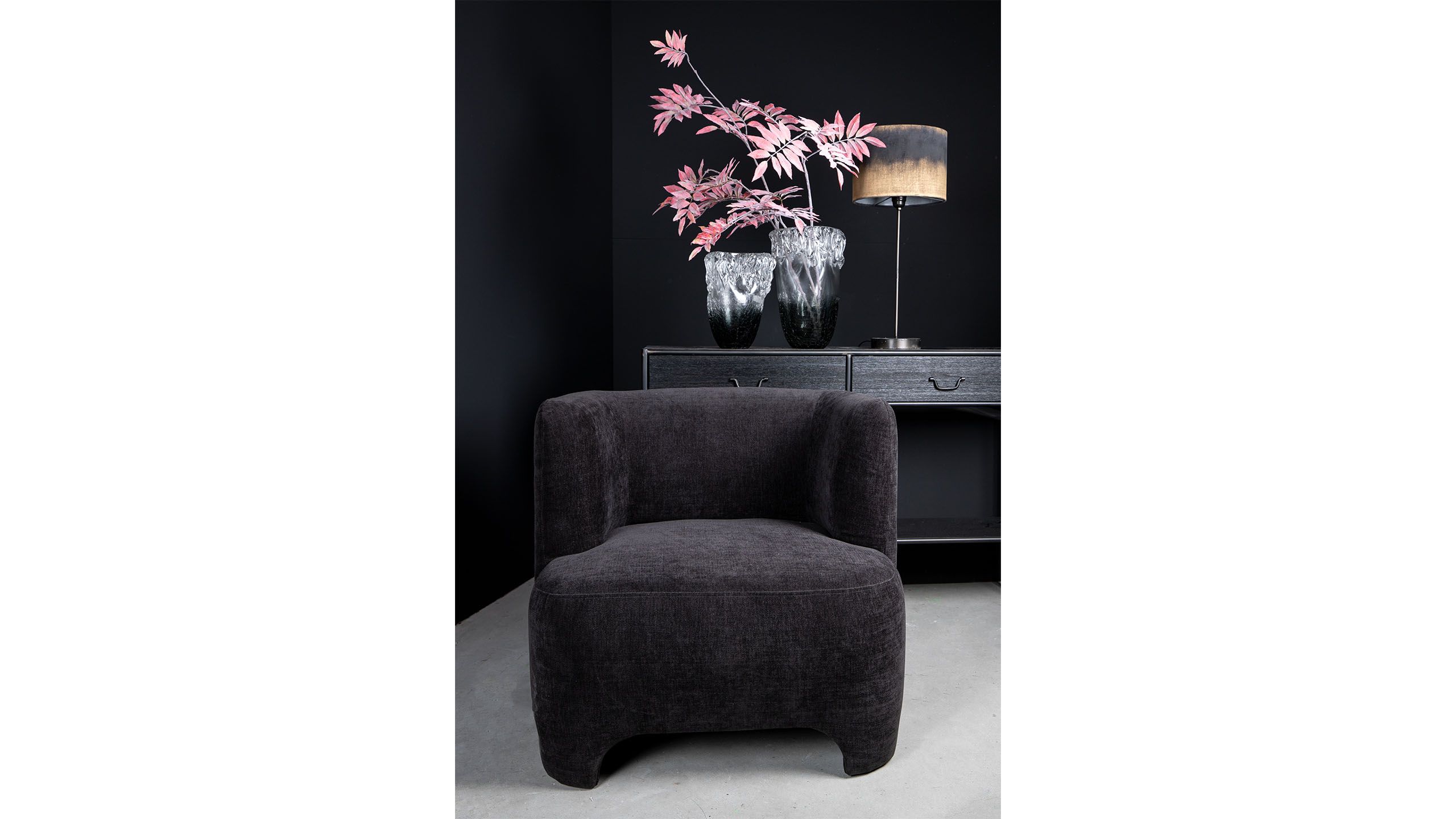 Fauteuil Antraciet 703912 Damin B81 x D78 x H71 cm