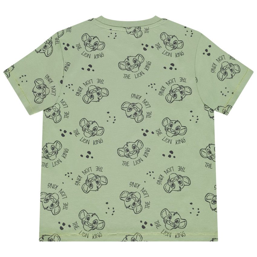 T-shirt manches courtes imprimé Le Roi Lion Disney pour bébé garçon - Vert