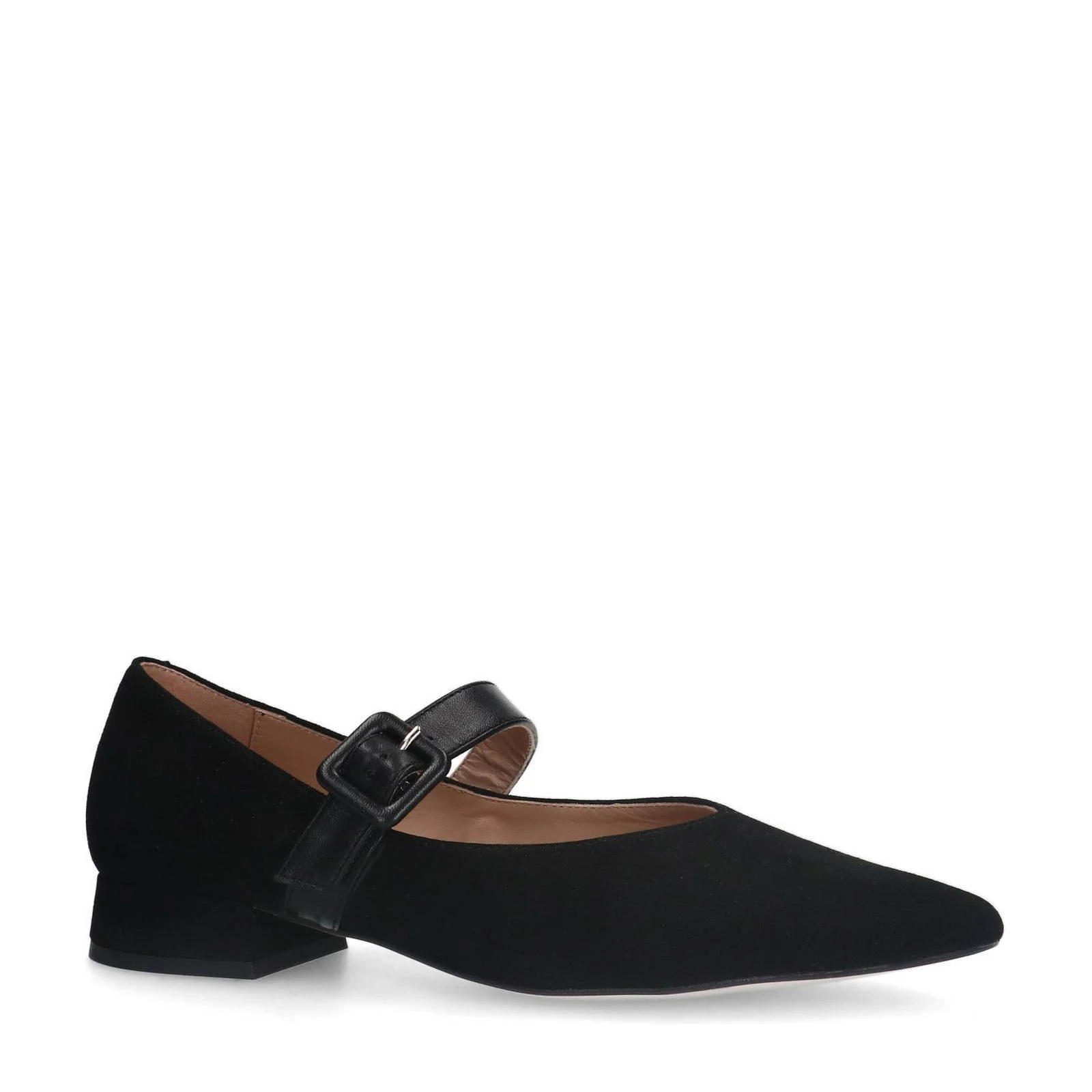 Manfield suède loafers zwart