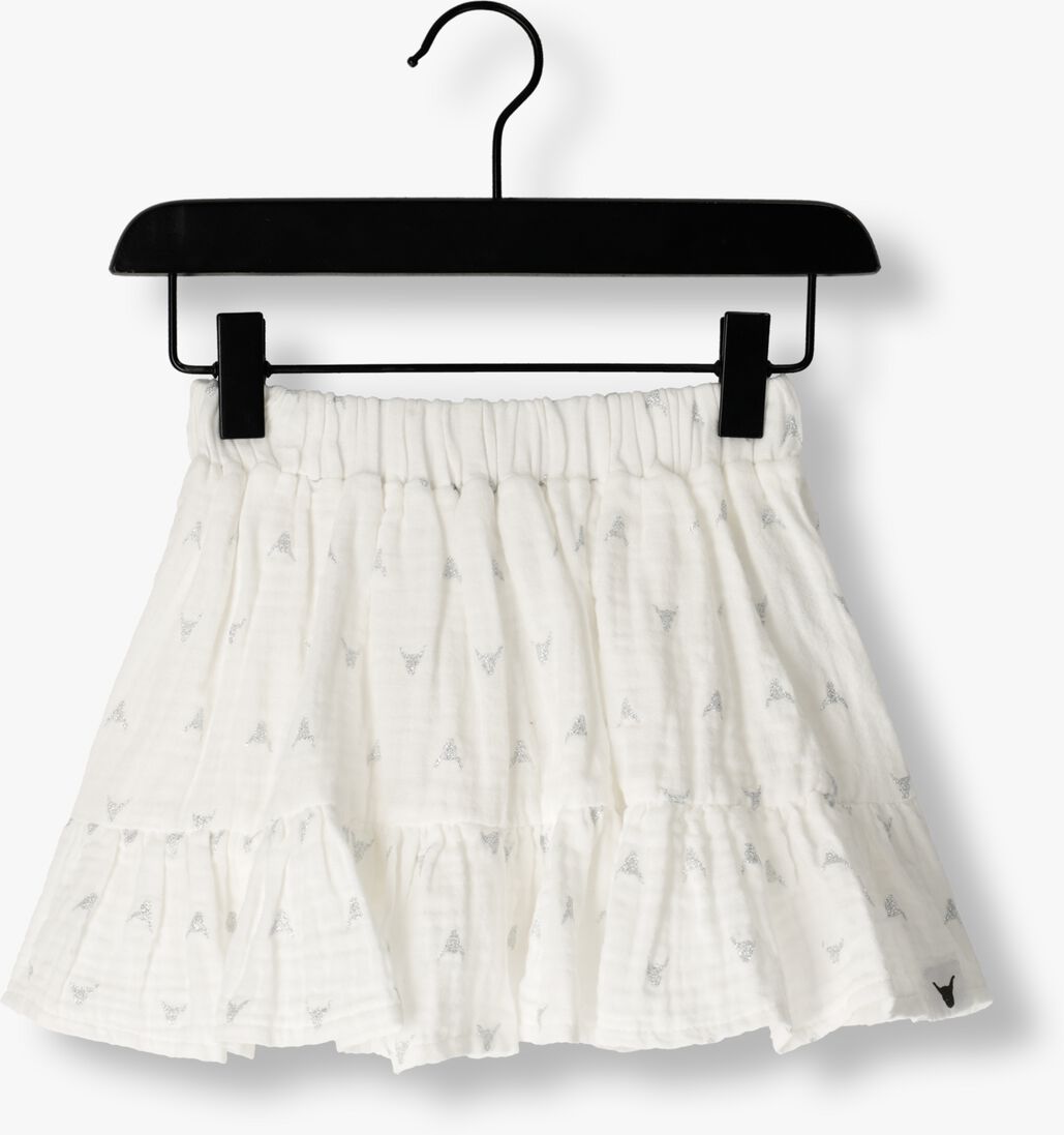 ALIX MINI witte alix mini minirok woven glitter bull skirt