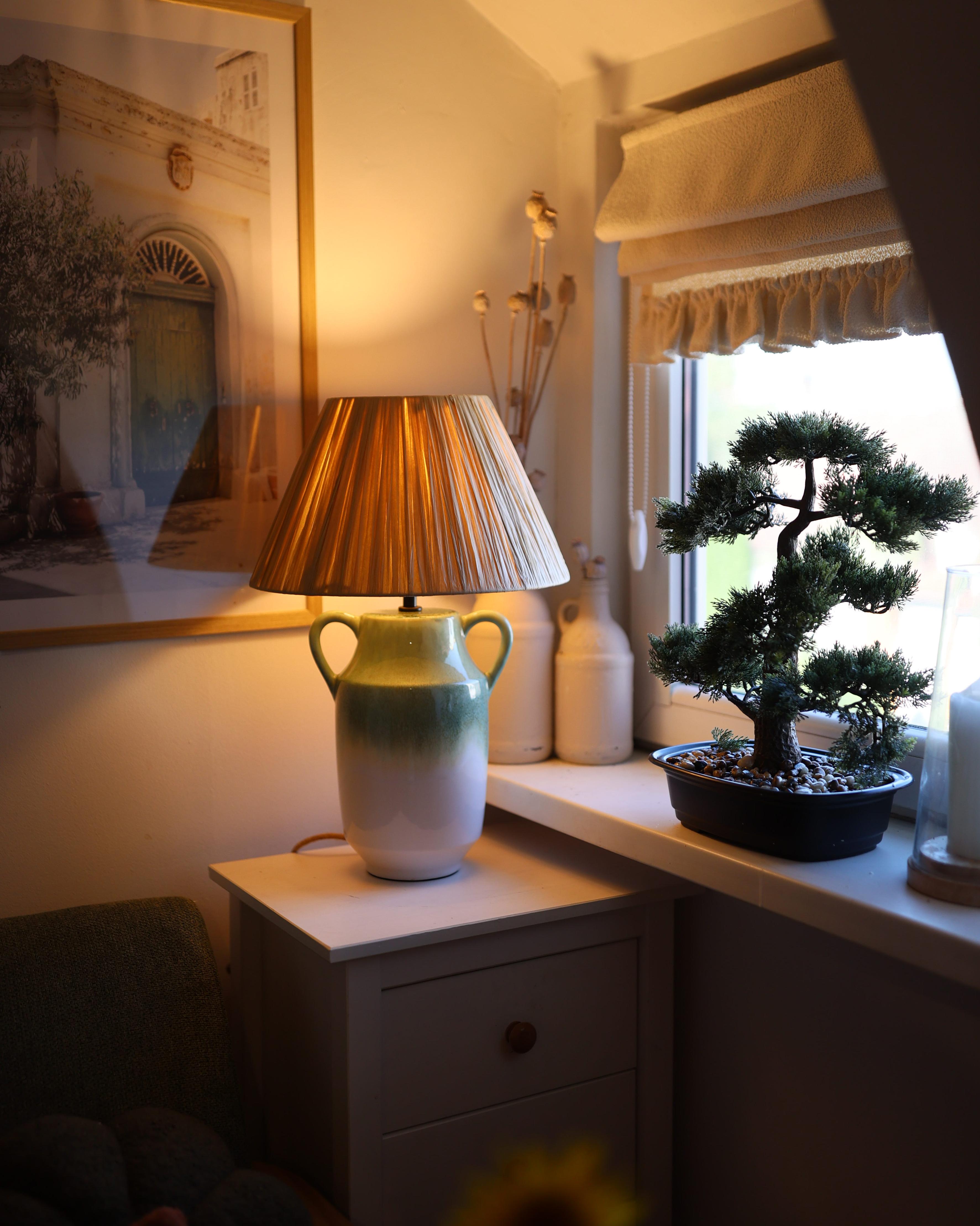 Tafellamp LIMONES Keramiek Groen
