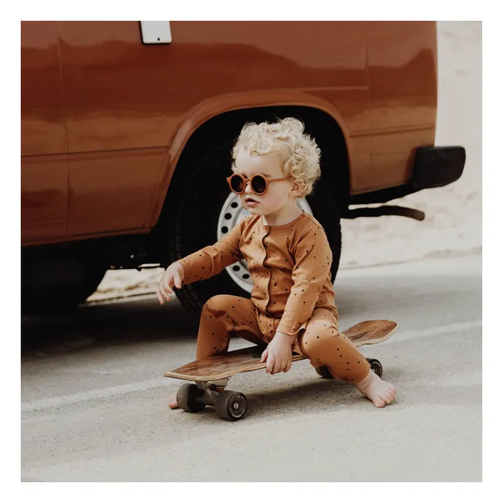 Bonjour Little Combinaison Dots Coton Bio | Camel