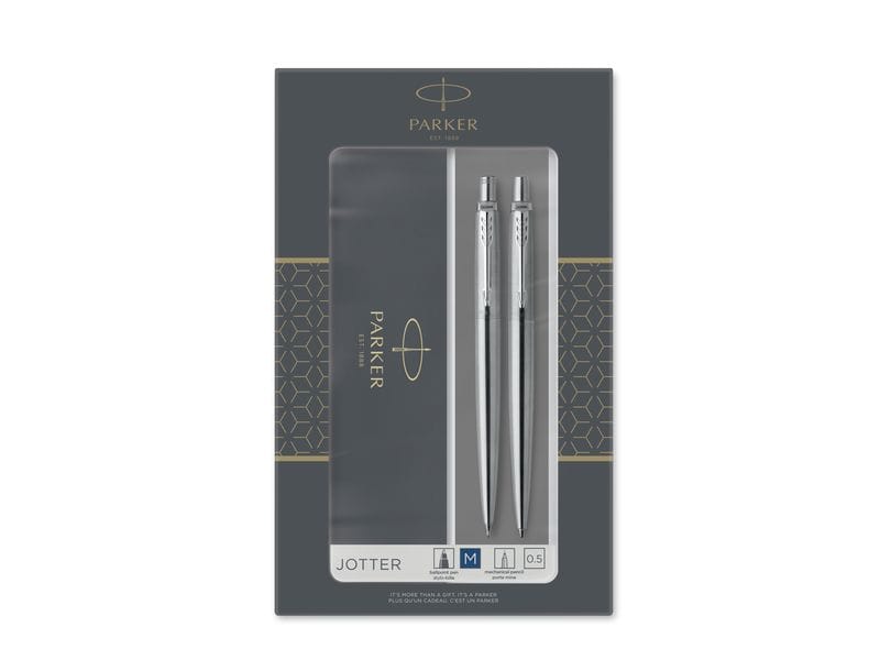 Parker DuoSet Jotter C.T. Edelstahl Füllfederhalter & Kugelschreiber