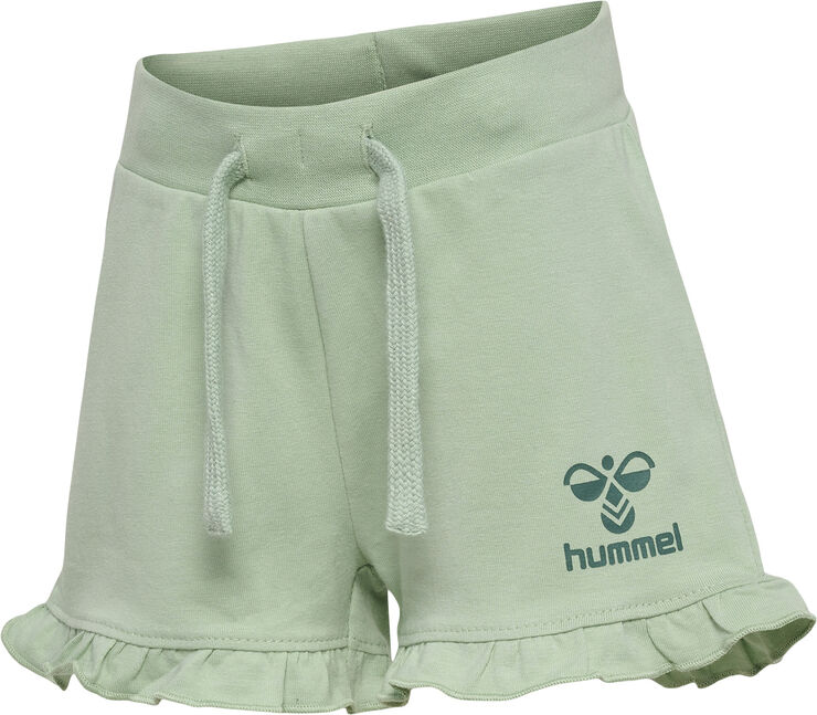 Hummel hmlTALYA RUFFLE SHORTS Silt green