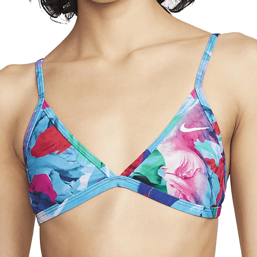 Nike Haut de maillot de bain Bleu/Rose Femme Nike Lace Up