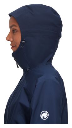 Veste Imperméable Femme Mammut Convey Tour Bleu Marine
