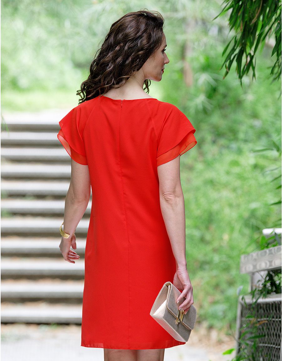 Robe habillée orange