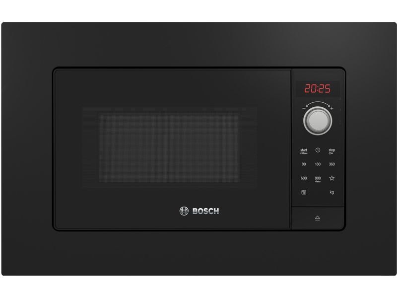 Bosch Einbaumikrowelle BFL623MB3 Schwarz Einbau-Mikrowelle aus Edelstahl