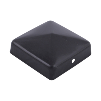 Afdekkap voor Tuinpaal Zwart 7x7 cm