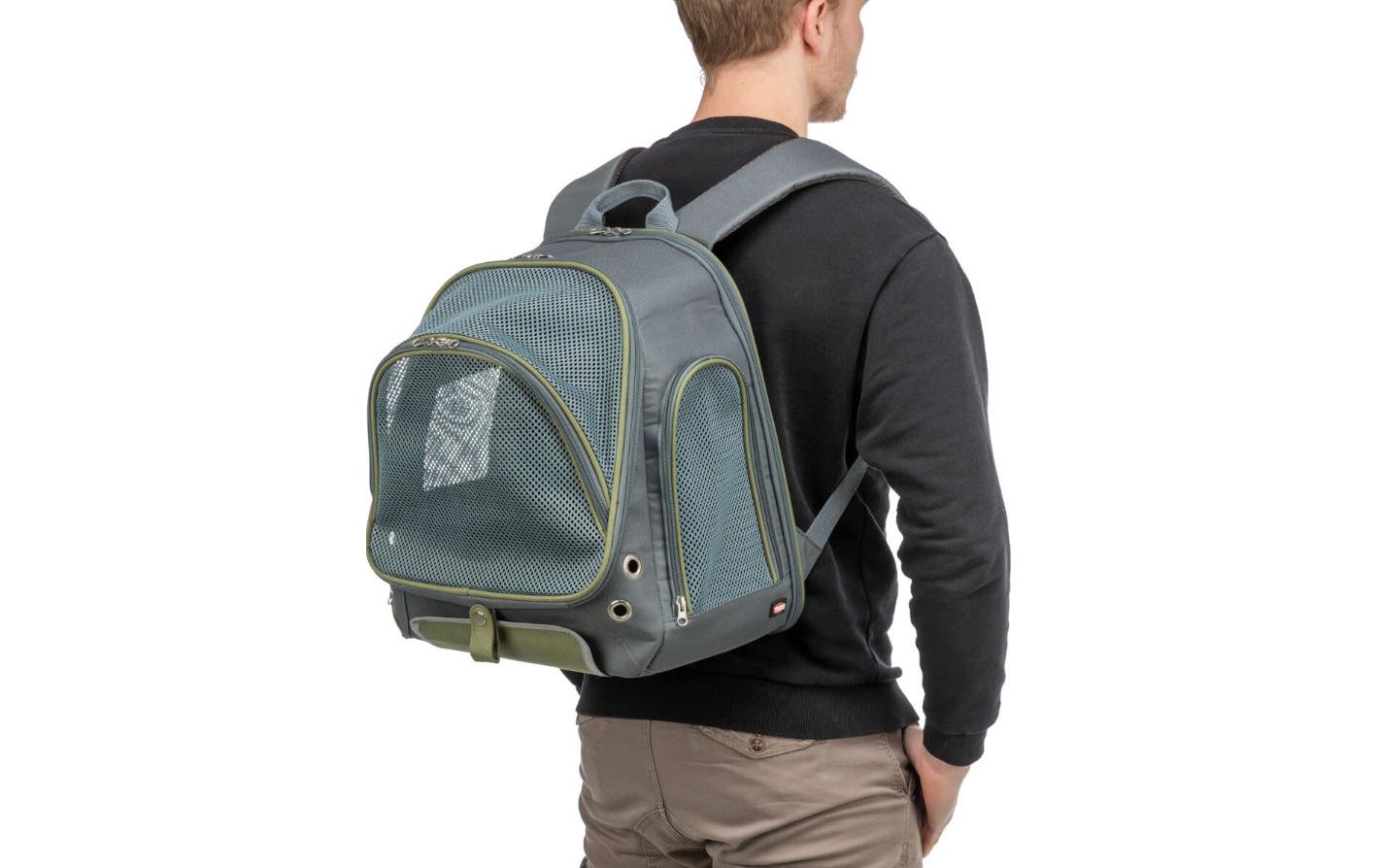 Tiertransport-Rucksack DunkelgrauTransporttasche für Tiere