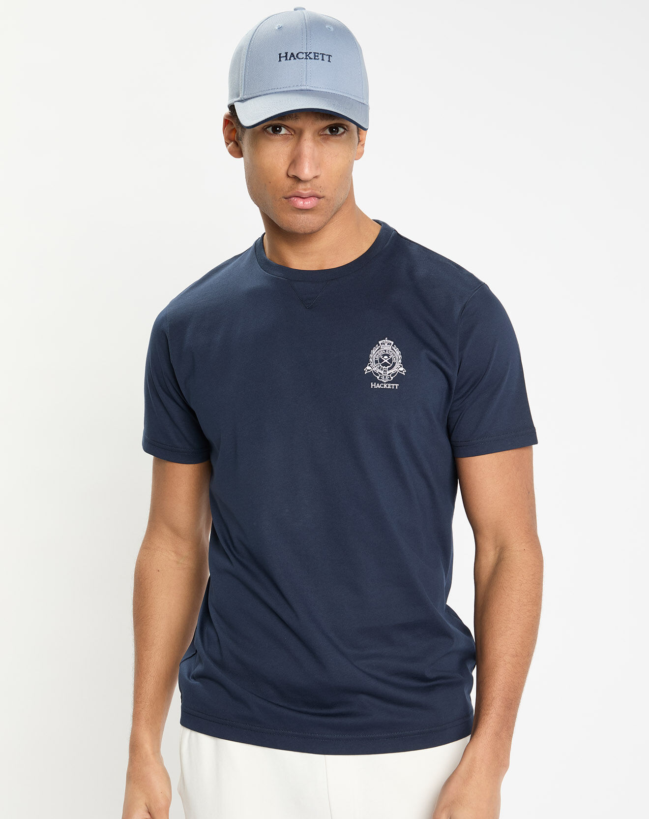 Hackett London Casquette Cot bleu clair