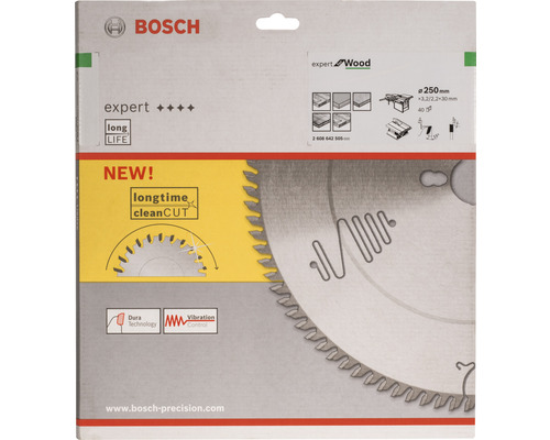 Cirkelzaagblad Expert voor hout Ø 250x30 mm Z 40