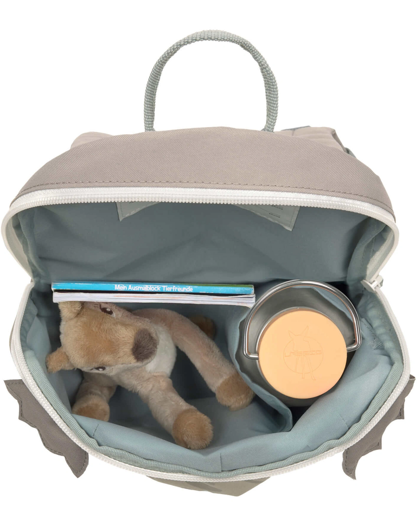 Rucksack ABOUT FRIENDS - DRAGON (20x9,5x24) in grau