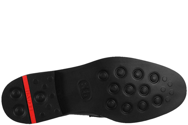 LLOYD REYNOLD LOAFERS I SORT GLAT SKIND