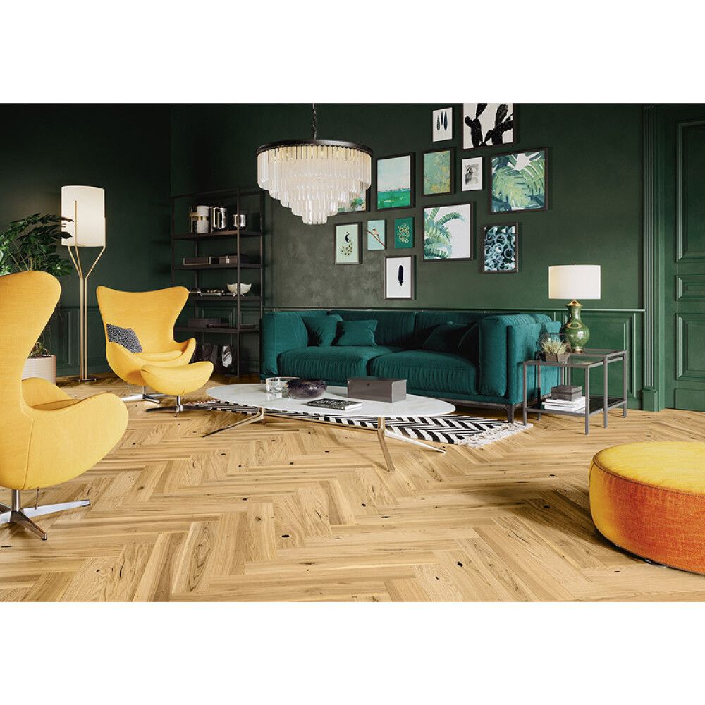 FISKEBEINSPARKETT LIGNUM BONUM EIK OLJET 14X110X660MM 0,5M²