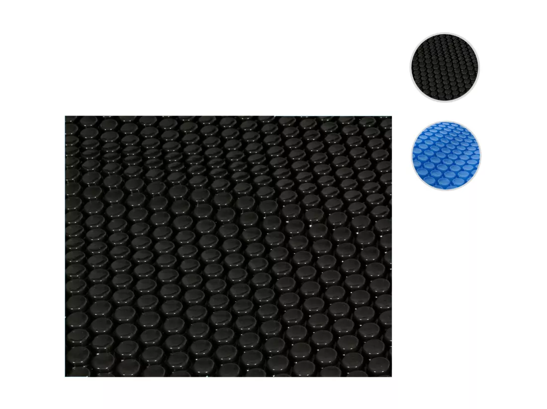 Couverture de piscine 400 µm, rectangulaire, 3x2 m, noir