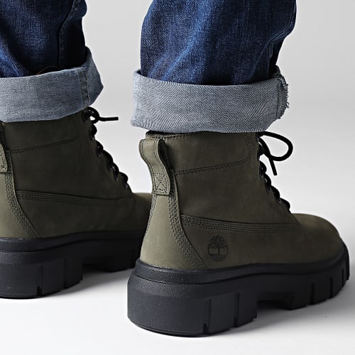 Boots Greyfield Lace Up A26PD Dark Green Nubuck