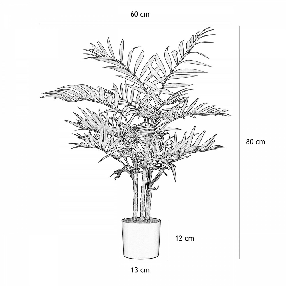 Palmier artificiel areca 80cm