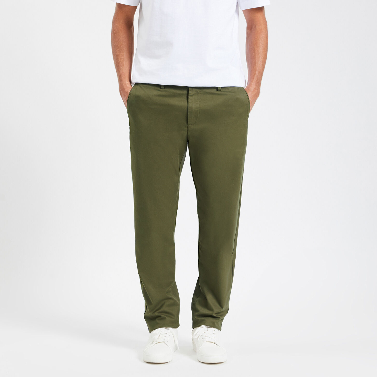 Pantalon chino regular 'le parfait by JULES' Vert kaki