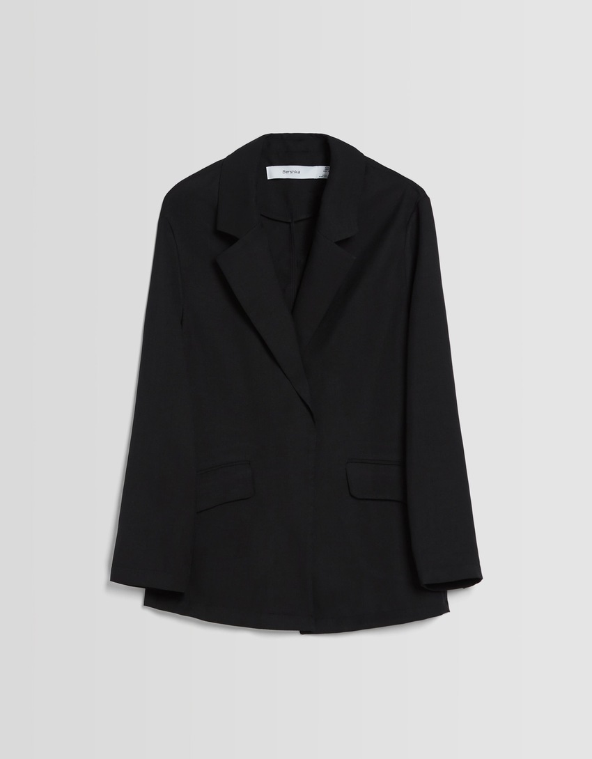 Blazer fluido de corte feminino