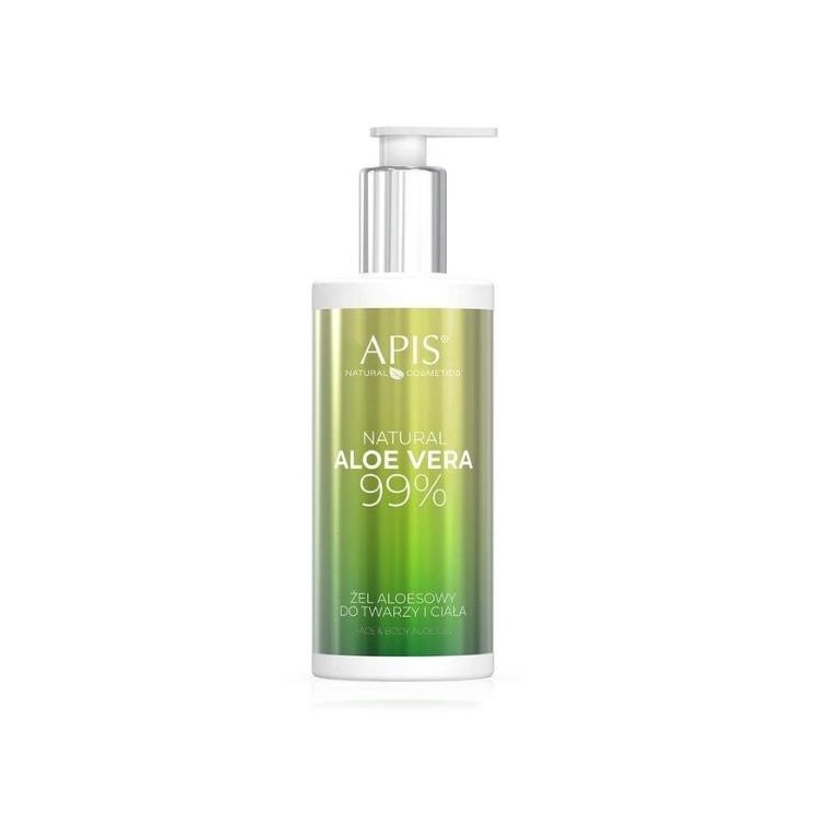 Apis Natural Aloe Vera 99% Aloë gel voor gezicht en lichaam 300 ml