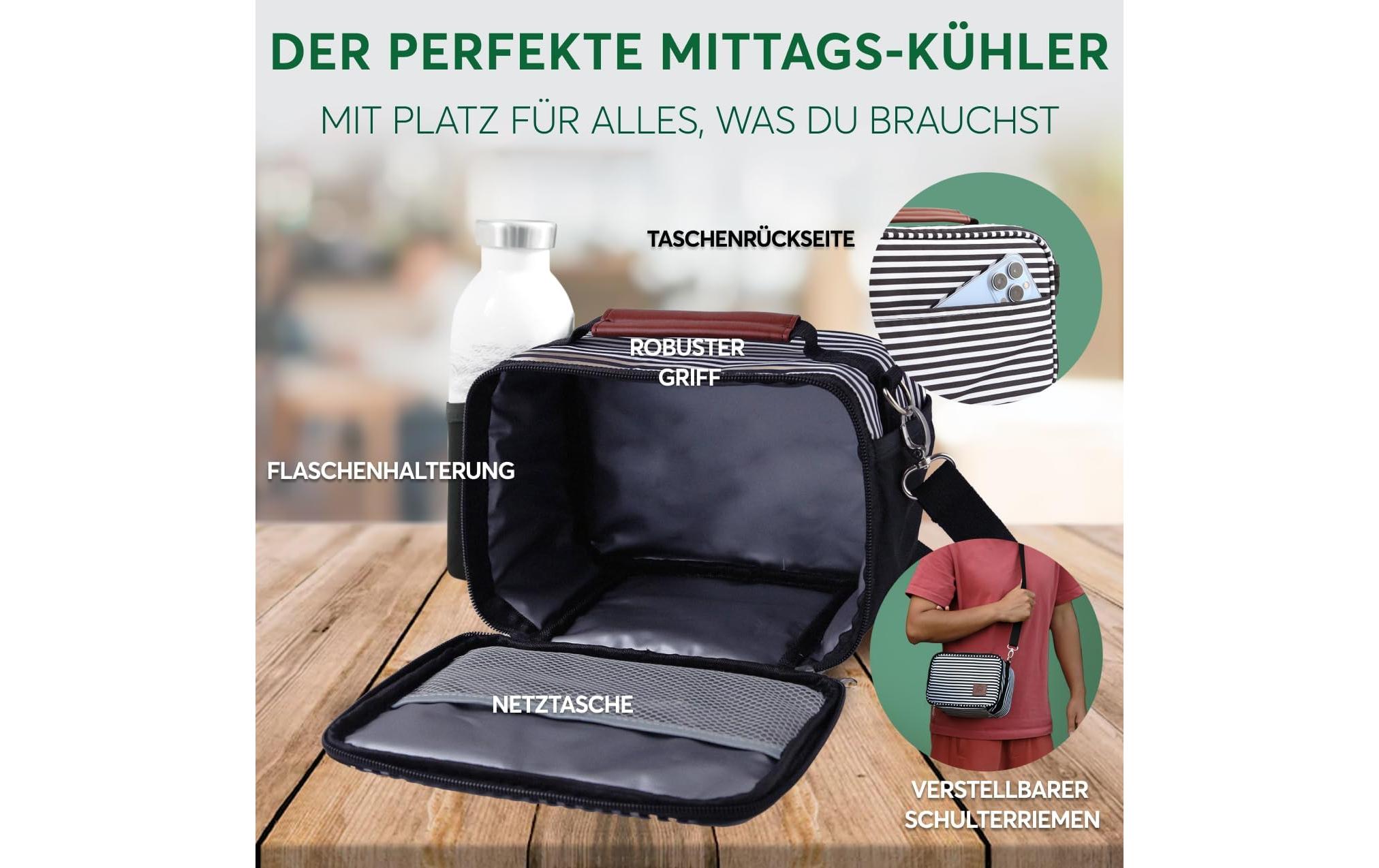 Lunchbox Thermocase MarineDie isolierte Lunchbox mit ergonomischem Griff