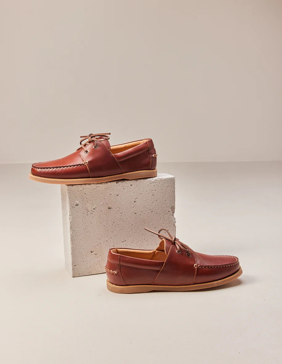 Bateaux Marin - Cuir marron