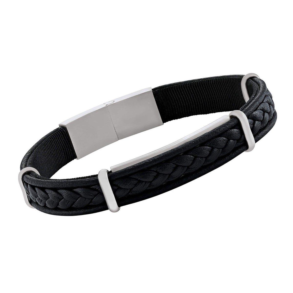 Bracelet homme Jourdan Bach cuir noir