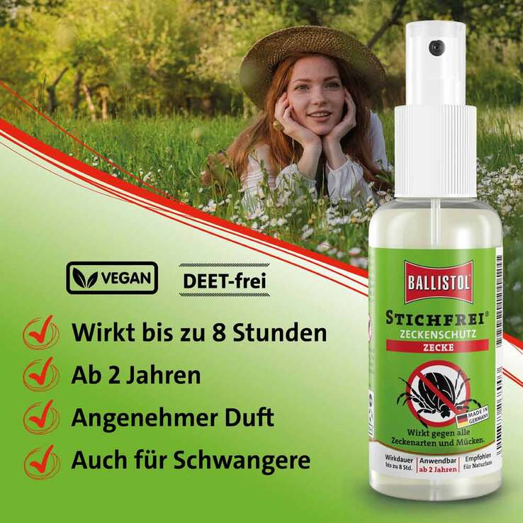 Ballistol Stichfrei Zeckenschutz Pumpspray, 100 ml
