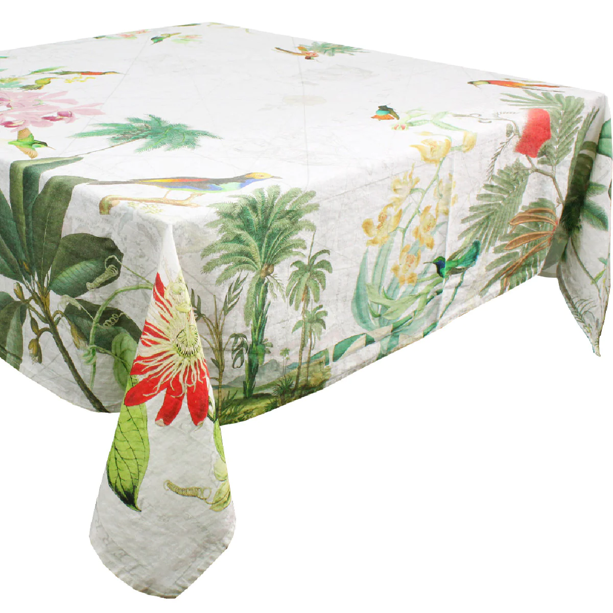Nappe métis lin & coton multicolore 115x115 Garnier Thiebaut