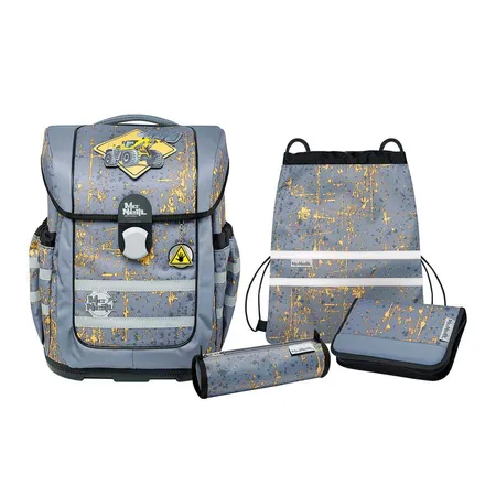 McNeill Schulranzen-Set Ergo Complete Steel, 5-teilig