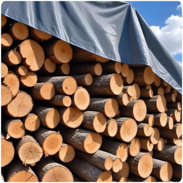 Robust og slitesterk presenning 300x600 cm, 120 g/m2 - Plonos PL-500