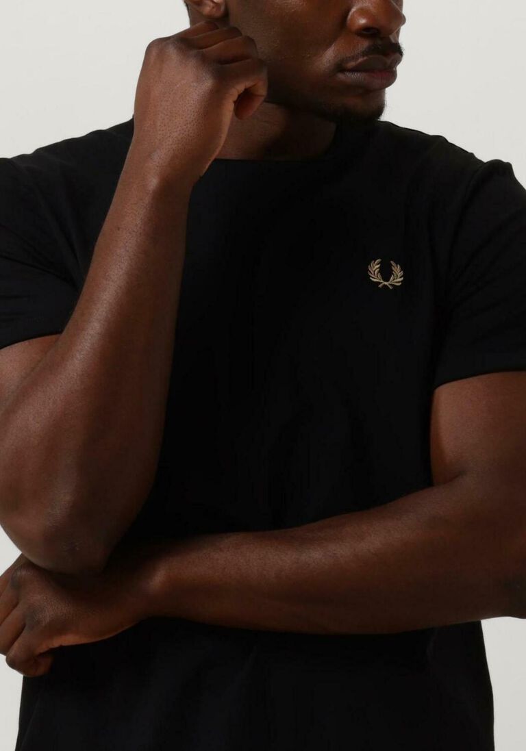 FRED PERRY zwarte fred perry t-shirt ringer t-shirt