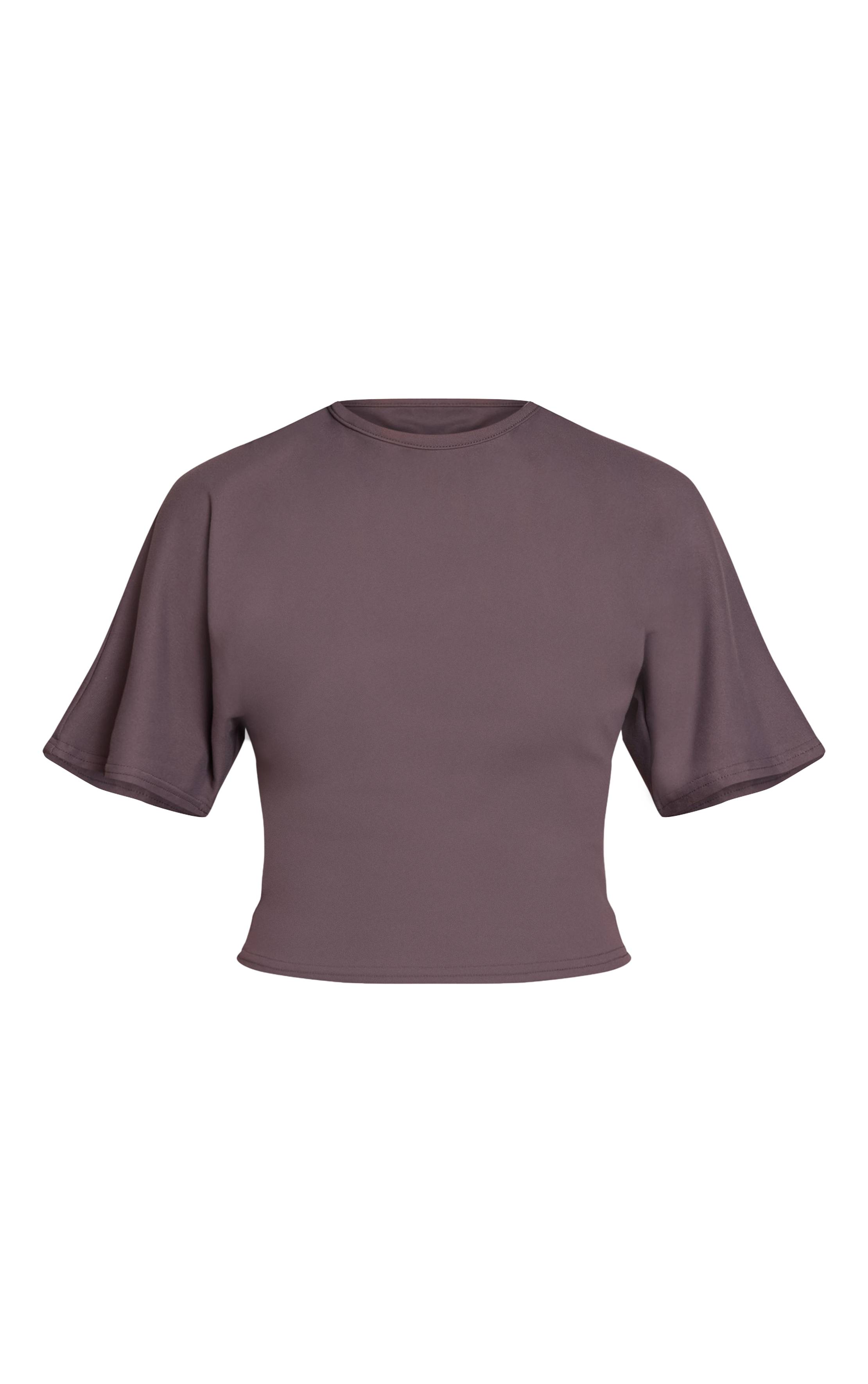 Charcoal Grey T-shirt Ample À Toucher Doux
