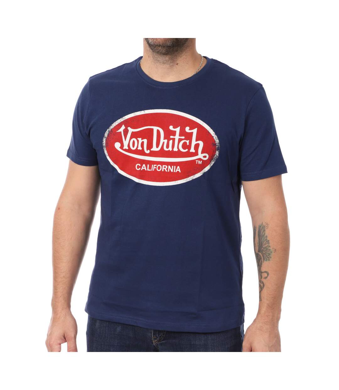 T-shirt Marine Homme Von Dutch Aaron