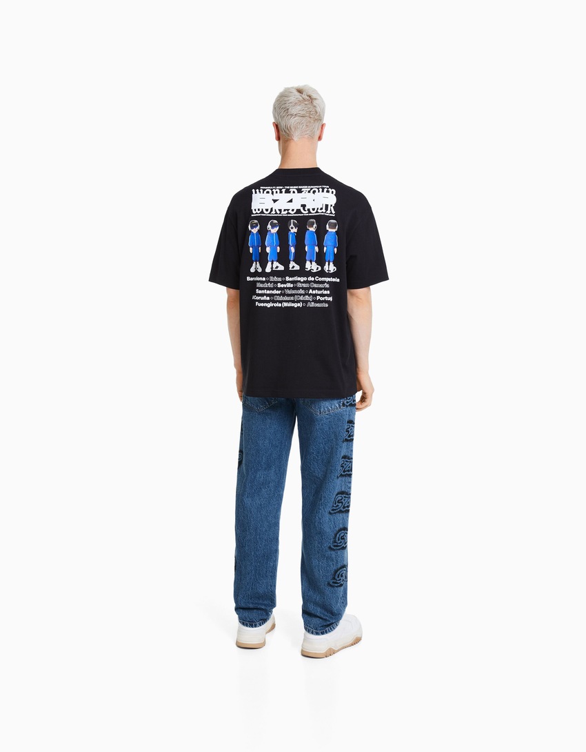 Calça jeans de perna larga BERSHKA ft. BIZARRAP