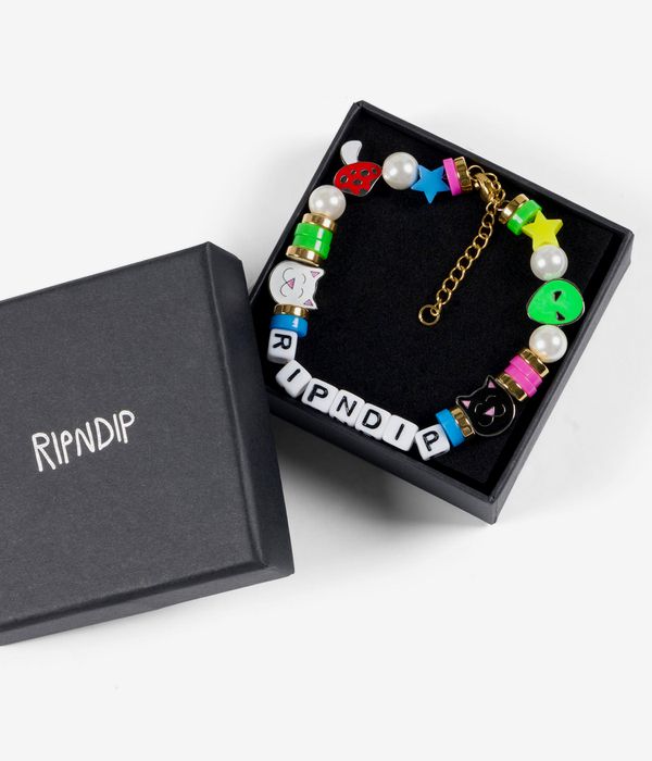 RIPNDIP Plur Beaded Armband (multi gold)