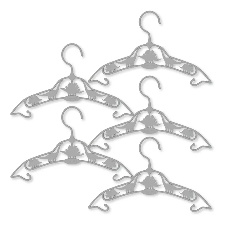 Konges Sløjd Cintres Dino - Set de 3 | Gris clair