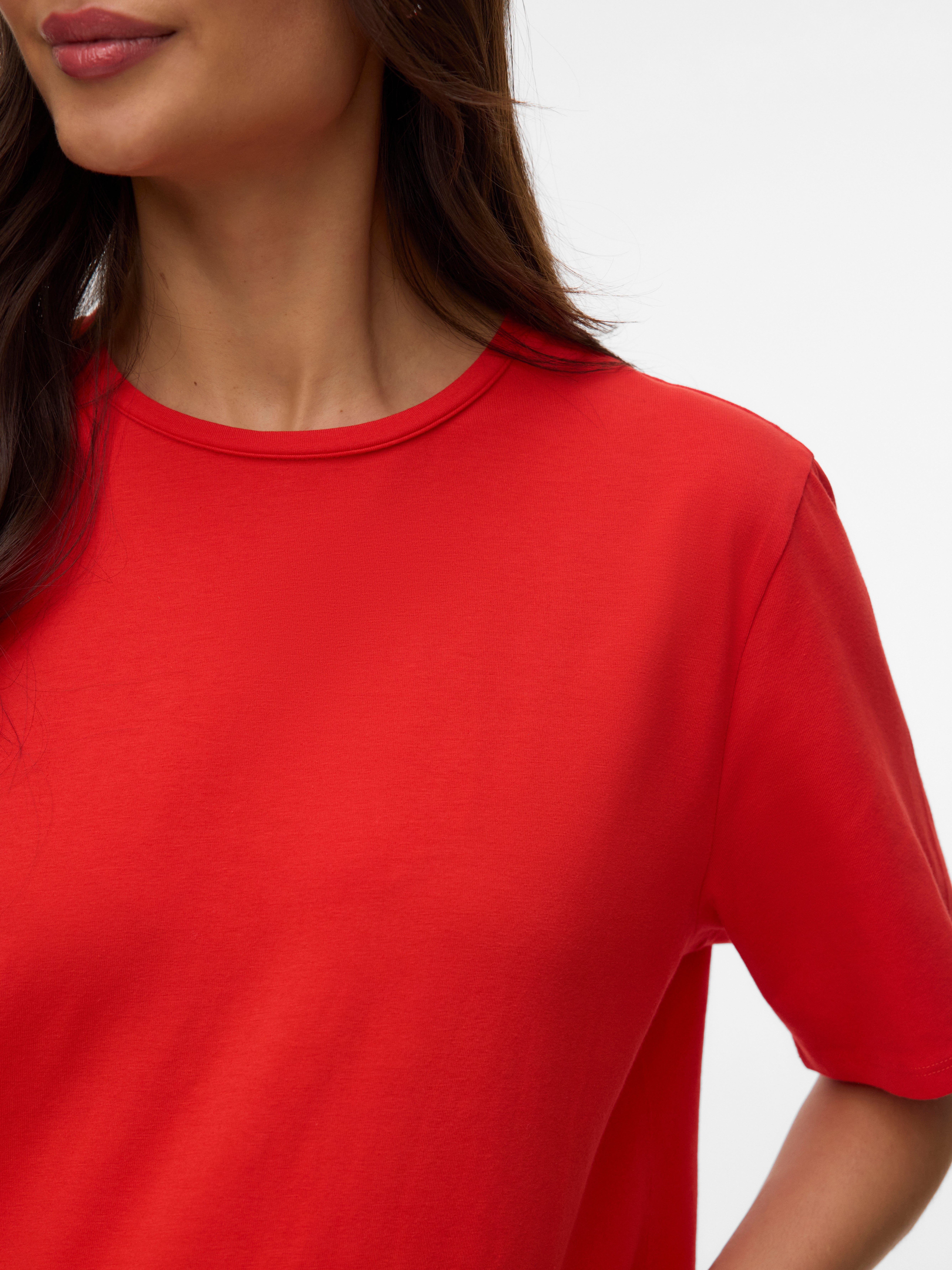 Regular fit O-hals Top
