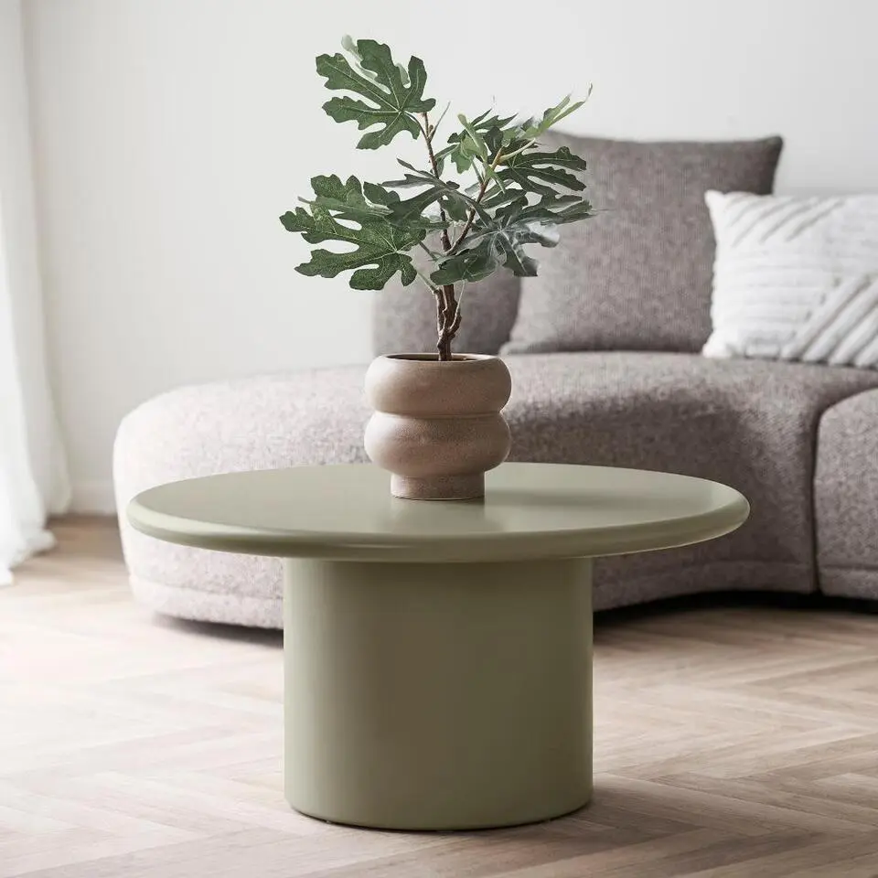 Hioshop Henny salontafel Ø80cm groen
